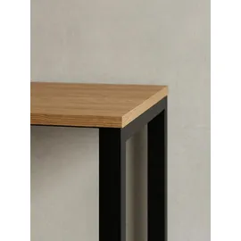 KADIMA DESIGN Eiche-Schreibtisch, Robuste Metallbeine, Vielseitig, Stabil, Modern. 120x60x76 cm