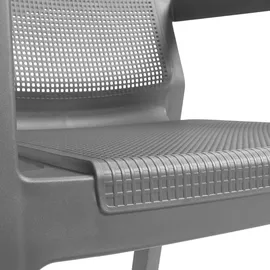 KETER Balkongarnitur Emily Graphitgrau