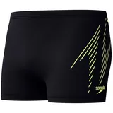 Speedo Badehose Hyperboom Placement Schwarz/Hyper Yellow UK 34