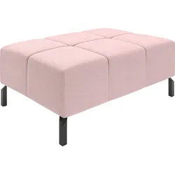Hockerbank INOSIGN "Ancona New", rosa, B:107cm H:43cm T:71cm, 100% Polyester, Hocker, passend zum Ecksofa "Ancona New", auch in Easy care-Bezug
