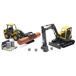 Volvo L25 Radlader und ECR88D Bagger