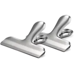 Karl Weis Verschlussklammern breit (2er)