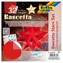 Folia Faltblätter Bascetta-Stern rot