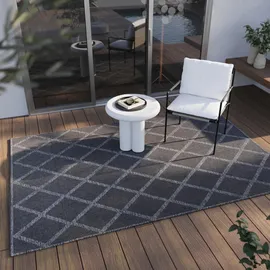 Esprit In- & Outdoorteppich Rhomb ESP-5574-359 navy 160x225