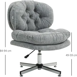 Homcom Bürostuhl Polyester Grau