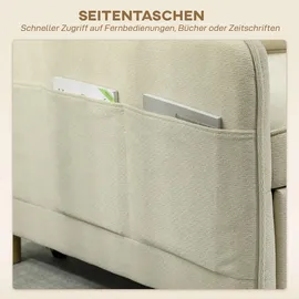 Homcom Schlafsessel 3 in 1 Polyester 74 x 82 x 60 cm Beige