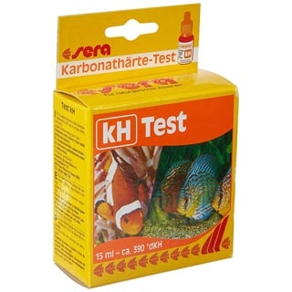 sera 04210 Karbonathärte Test (KH), misst zuverlässig und genau die Karbonathärte, für Süß- & Meerwasser, im Aquarium oder Teich, 15 ml (1er Pack)