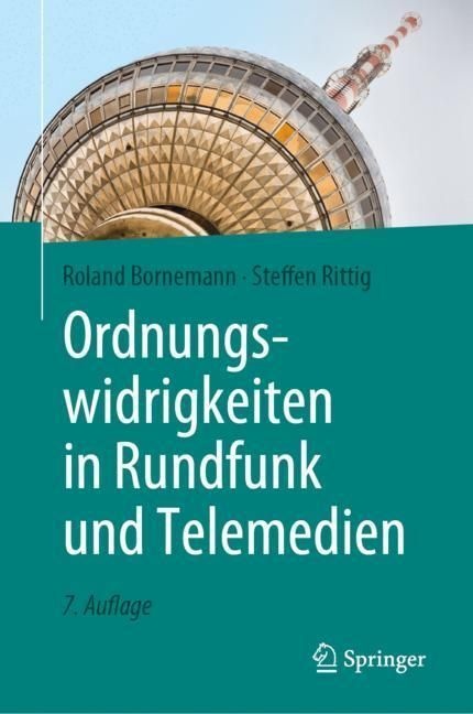 Ordnungswidrigkeiten In Rundfunk Und Telemedien - Roland Bornemann  Steffen Rittig  Gebunden
