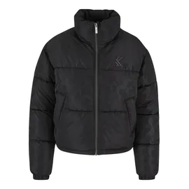 Karl Kani OG AOP Crop Puffer Jacket - schwarz