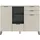 VCM Highboard Noida 150 x 112 x 37 cm Kaschmir / Schwarz