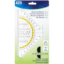 TSI Geodreieck 25 cm mit abnehmbarem Griff