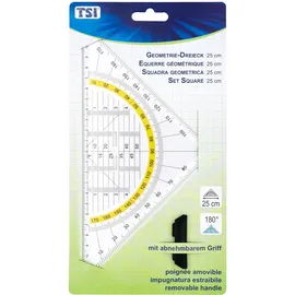 TSI Geodreieck 25 cm mit abnehmbarem Griff