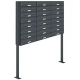 AL Briefkastensysteme AL 24 Fach Anthrazitgrau