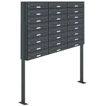 AL Briefkastensysteme AL 24 Fach Anthrazitgrau