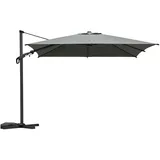 sweeek - Rechteckiger Ampelschirm 3x4 m khaki Etretat