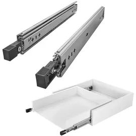SOTech Schwerlastauszug Stahl 600 mm grau/schwarz