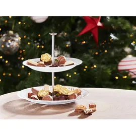 LEONARDO 2-stöckige Etagere Pralina 20 cm Glas Transparent Klar