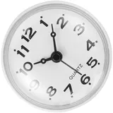 VALICLUD Geräuschlose Wanduhr Wie Spiegel und Fliesen für Glatte Oberflächen Badezimmeruhr zum Aufhängen mit Saugnapf aus Kunststoff