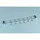 Ibili Wandregal Bistrot 50 cm 10 Haken aus Edelstahl, Silber, 50 x 10 x 3 cm