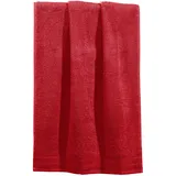 Erwin Müller Handtuch Heidelberg 100% Baumwolle rot Größe 50x80 cm - saugstark, gut trocknend, kompakt, leichte Qualität - ideal für Sport, Strand, Reisen (weitere Farben)