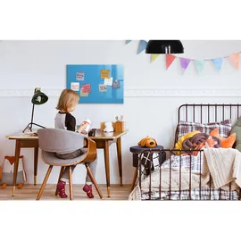 Tulup Magnettafel, Blau, Glas, 60x0.4x40 cm, Dekoration, Magnettafeln & Pinnwände