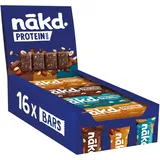 Nākd. Protein Variety Pack | Protein-Riegel | 7g Pflanzliches Protein | 100% Natürliche Zutaten | Ohne Zuckerzusatz | Vegan | 16 x 45g | 720g