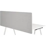 HJH Office Akustik Trennwand Schreibtisch FLEXMIUT D 62 x 160 cm Stoff Hellgrau Sichtschutz Tischtrennwand 891009