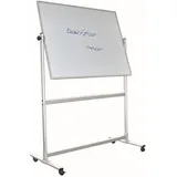 FRANKEN mobiles Whiteboard 120,0 x 90,0 cm weiß lackierter Stahl