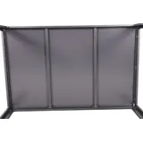 Trendline Glastisch New York Gartentisch 150 x 96 x 74 cm Anthrazit