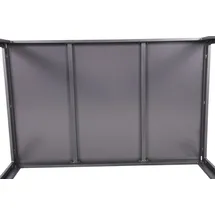 Trendline Glastisch New York Gartentisch 150 x 96 x 74 cm Anthrazit
