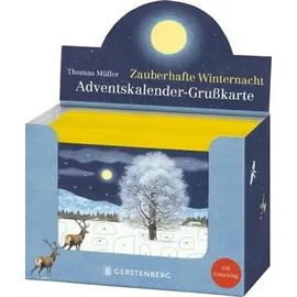 Gerstenberg Verlag VE Zauberhafte Winternacht Adventskalender-Grußkarten 20 Ex.