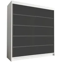 Silape Kleiderschrank Harry IV 180 cm - Groß Schwebetürenschrank,