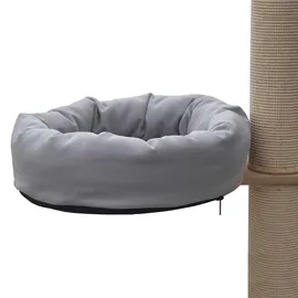 aktiv kat - Liegeebene mit Kuschelrand und Nano-Bezug Ø 45 cm - Hellgrau