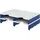 Styro Sortierstation Styrodoc grau/blau mit 4 Fächern