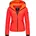 leichte Übergangsjacke Steppjacke mit Kapuze Neon Coral Gr M M