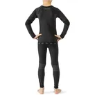Vikingsports, Mädchen, Funktionsunterhose, VIKING Kinder Riko Set Funktionsunterwäsche Thermounterwäsche Skiunterwäsche Seamless - Schwarz, 116 (116), Schwarz, 116