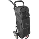M-Wave Unisex – Erwachsene Stalwart Shop 2 Shopping-Fahrradanhänger, Schwarz, 125 x 56 x 90 cm