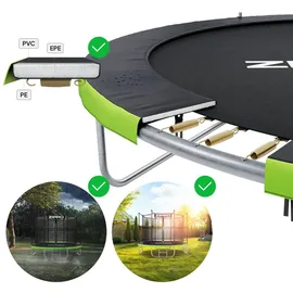 Zipro Trampolin Jump Pro 183 cm Schwarz/Grün