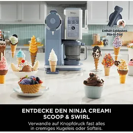 Ninja CREAMi Scoop & Swirl Stahlblau 1,5 l