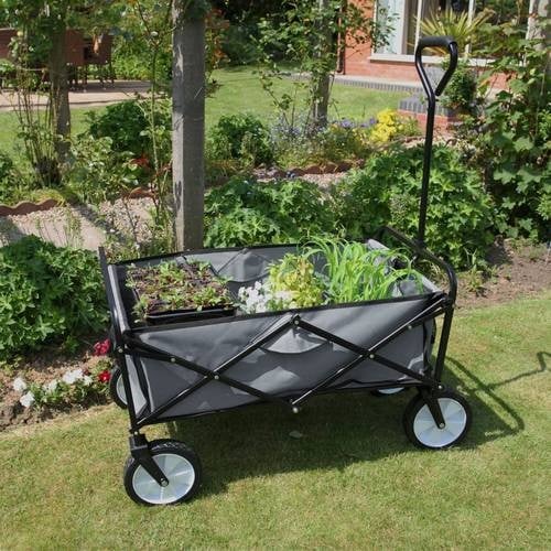 Preisvergleich Produktbild Faltbarer Gartenwagen – Grau