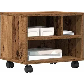vidaXL Druckerständer Altholz 41 x 32 x 34,5 cm Holzwerkstoff - Braun