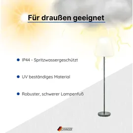 Schwaiger Solarleuchte Kunststoff 150,0 cm inkl. Fernbedienung weiß