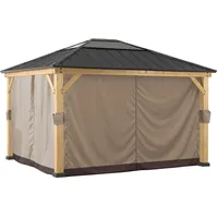 Sunjoy Vorhang für Zedernholz Gazebo 336cm x 394cm