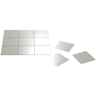 Mirrotech Spiegelfliesen 12er Set TAIL, Glas - selbstklebend - 15 x 15 cm - 12er Set