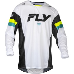 Fly Racing Kinetic Prix 2024 Motocross Jersey, schwarz-weiss, Größe M für Männer