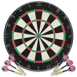 Professionelles Dartboard Sisal mit 6 Darts