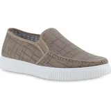 VAN HILL Slip Ons in Khaki - Grün