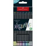 Faber-Castell Black Edition Metallic Buntstifte farbsortiert, 12 St.