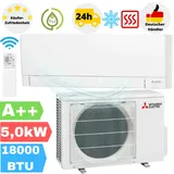 ThermoFlux Mitsubishi Split Klimaanlage Set | MUZ/MSZ-AY50VGKP | 5,0 kW | Quick-Connect