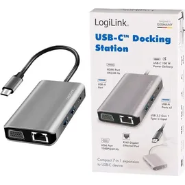 Logilink USB-C® Dockingstation UA0410 Passend für Marke: Universal USB-C® Power Delivery